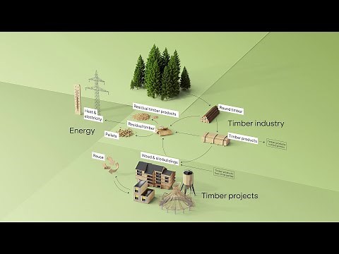 Wood cycle | Timber industry | Timber construction | Silo and plant construction | Blumer Lehmann