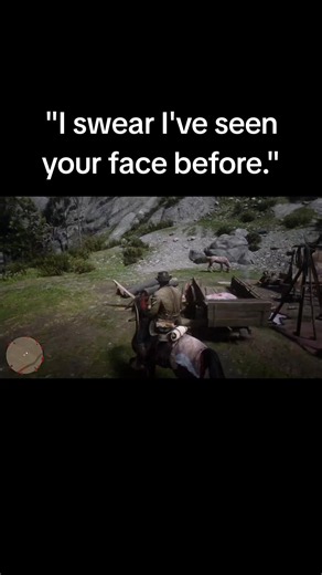 I like meeting strangers that have unique dialogues out in the middle of nowhere. #rdr2 #reddeadredemption2 #reddead2 #reddeadredemption2clips #arthurmorgan