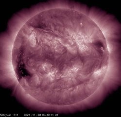 Amazing one-week time-lapse capturing a gigantic corona via NASA's Solar Dynamic Observatory