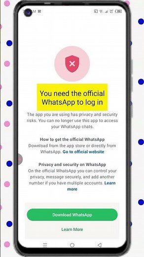 You need the official whatsapp to log in Problem Solution | Whatsapp Login Problem Solution 2025‎