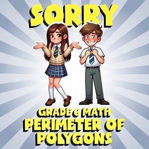 Perimeter of Polygons SORRY Math Game - No Prep Grade 6 Review