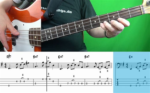 BASS基本功 击弦练习