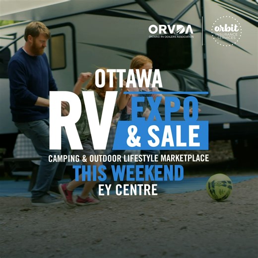 Ottawa, Are You Ready? The 2026 Ottawa RV Expo & Sale takes over the EY Centre - THIS WEEKEND - and it’s packed. Deals. Prizes. Inspiration. Rows and rows of adventure waiting for you. If RV season has been living rent-free in your head all winter… this is where it begins. Don’t just scroll it. Experience it. 🔗https://bit.ly/3HdbI5z Ottawa RV Expo & Sale EY Centre February 27 - March 1, 2026 #OntarioRVShows #OttawaRVExpoSale #RVTravel #OrbitInsurance #RVezy #RVAdventures #RVSeasonLoading | Onta