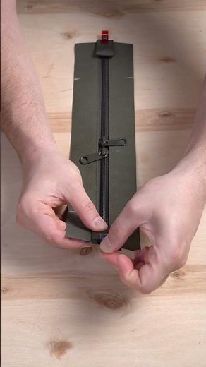 Making a BOXED ZIPPER POUCH from X Pac - Nylon - Cordura #short #reel