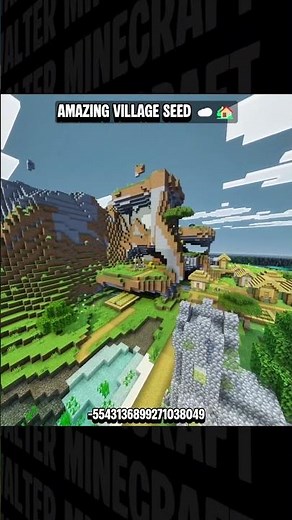 🏡☁️ Amazing Village Seed You Need To Try | Bedrock 26 #minecraft