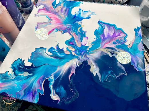 7.2K views · 211 reactions | Easy way to use pigments in your Dutch pour! What do you think of this method? #paint #colour #art #howto #fluidart #painting | Lisa Marvin Art | Facebook
