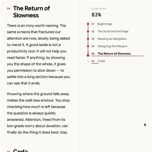 "CSS Scroll-Spy Timeline Navigation" by Paul