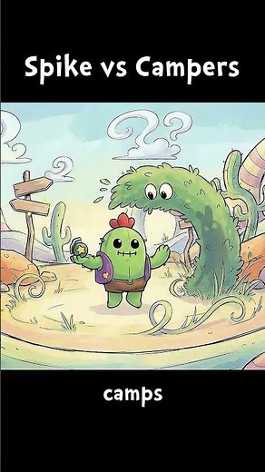 SPIKE vs CAMPERS 🤣 #brawlstars