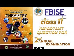 FBISE Class 11 Chemistry Guess Paper 2025 | Most Important Questions for HSSC 1