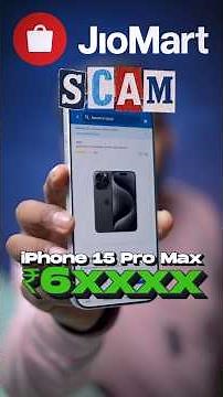 JioMart SCAM - iPhone 15 Pro Max @ Rs 62,999 Only #shorts