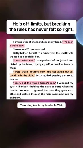 A steamy romance, with an older woman and friends-with-benefits vibes, this story is perfect for fans of sizzling chemistry and second chances! #friendswithbenefits #spicybooks #booksbooksbooks #singledadromancebooks #olderwomanyoungerman #agegapromancebooks | Scarlet Le Clair Author