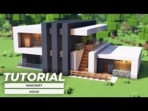 Minecraft: How to build a modern house (Tutorial - Easy)