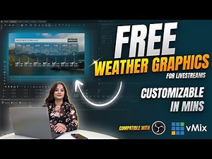 Free Weather Graphic Livestream Overlay –Readymade | Full Tutorial |‪@WASP3DOfficial‬