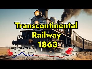 Building the Iron Horse:Transcontinental Railroad Begins in 1863! (US History)