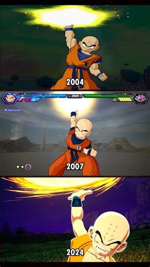 EVOLUTION: KRILIN 2004 ➜ 2007 ➜ 2024 (Budokai 3 vs BT4 vs Sparking! ZERO) #juanotaku #dragonball