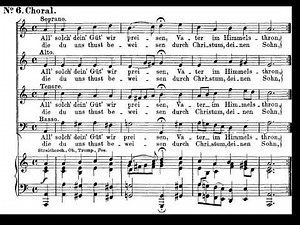 J. S. Bach. Coral de la Cantata BWV 28