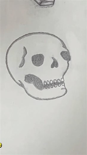 Can I Draw a Perfect Skull #drawing #challenge #art #halloween #sketch #drawingtutorial #shorts