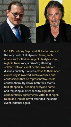 The Johnny Depp and Al Pacino Night in New York Nobody Ever Told