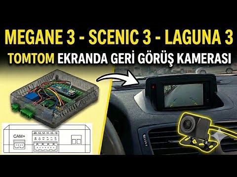 "Megane 3 - Scenic 3 - Laguna 3" TomTom Geri Görüş Kamera Modülü Montajı