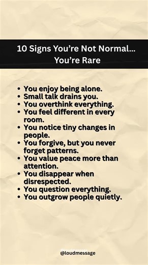 10 Signs You’re Not Normal – You’re Rare