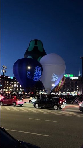 Hot air ballon festival Copenhagen central🇩🇰🎈🔥