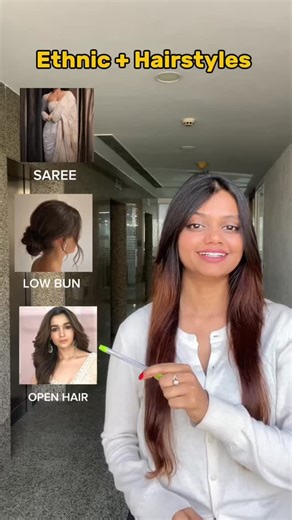 Desi Galz on Instagram: "SAVE and SHARE with your Besties💕🎀🫰🏻 [Style Guide, Styling Hacks, Styling Video, Wedding Hairstyles Hacks, Hairstyles, Ethnic Hairstyles] #styling #styleblogger #fashionblogger #ethnic #ethnicfashion"