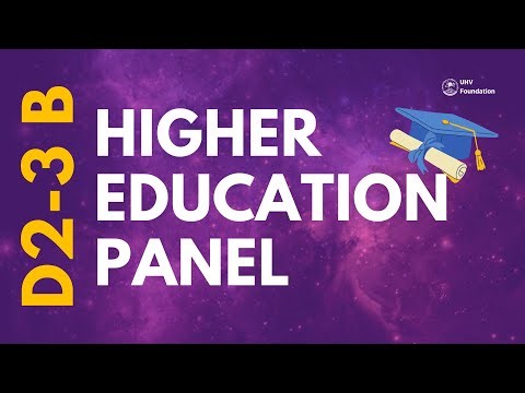 D2-3 B: Panel Discussion on Higher Education