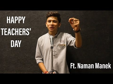 Teachers Day Poem | Best Hindi Poetry On Teachers | शिक्षक दिवस पर कविता | Ft. Naman Manek