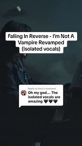 I'm Not a Vampire REVAMPED | Isolated Vocals 🧛🏻🖤 Her voice is breathtakingly beautiful, otherworldly. . . . Su voz es impresionantemente hermosa, de otro mundo. 📽Video from: @breakdownhq . . . #fallinginreverse #fallinginreverseband #fallinginreversesupport #fallinginreverselive #fallinginreversefans #ronnieradke #ronnieradkefans #ronnieradkesupport #ronnieradkephoto #ronnieradkeedit #ronnieradkeismyspiritanimal #ronnieradkeismyhero #imnotavampire | Falling In Reverse LATAM & Worldwide