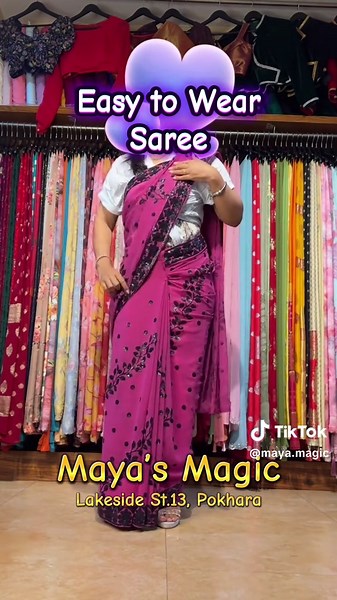 Easy to Wear Saree at Maya's Magic in Pokhara
