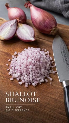 How to Brunoise a Shallot | Chef Mark Knife Skills Demo