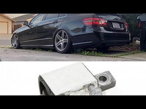 Replacing Transmission mount on Mercedes W212, E550, E350 to fix small vibrations, and Jerks.