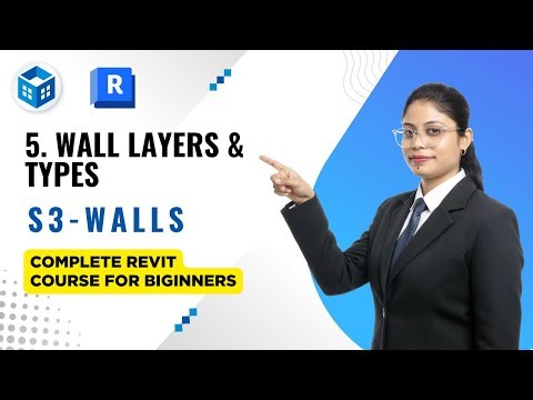 Revit Wall Layers| Complete Revit Course for Beginners | S3 (Walls) - L5