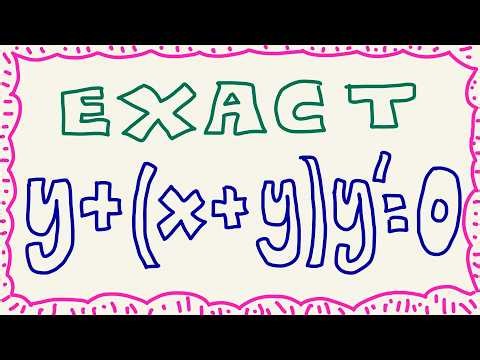 Solve y + (x+y)y’ = 0 (Exact)