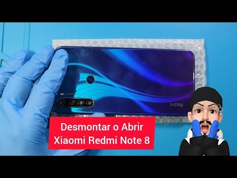 How to Open or Disassemble a Xiaomi Redmi Note 8 Phone: Removing the Glass Back Cover