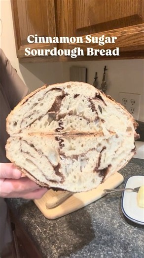 Cinnamon Sugar Sourdough Bread Inclusion.
