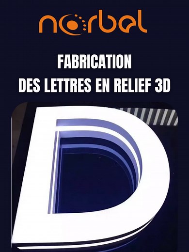 Lettres en Reliefs 3D pour votre Enseignes