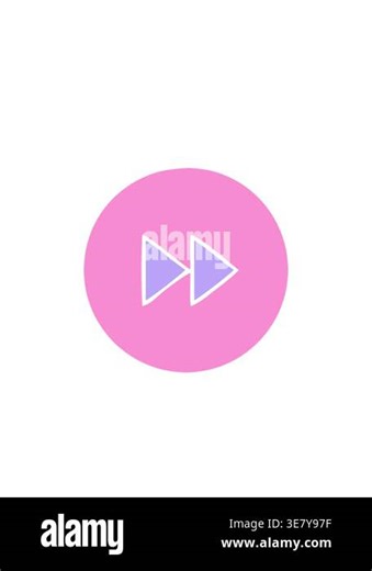 blinking radial lines animation of flat symbol of a fast forward button icon Stock Video Footage - Alamy