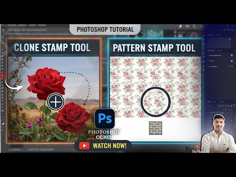 "Photoshop Clone Stamp Tool Explained in Hindi | Pattern Clone Stamp Complete Guide"