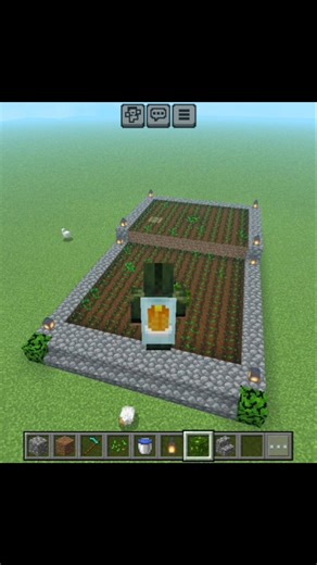 How to make big wheat farm in minecraft🤔☝️