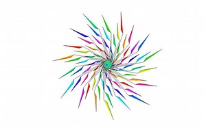 用python画平面几何图形多重颜色变化旋转