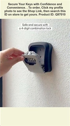 This is a wall-mounted key safe box.