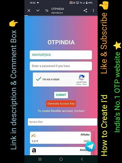 New OTP bypass website| otp india website| unlimited indian numbers| how to create I'd in OTP india