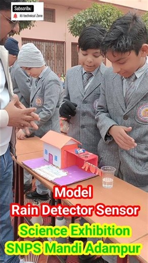 #iti #school #model Rain Detector sensor #SNPS Mandi Adampur