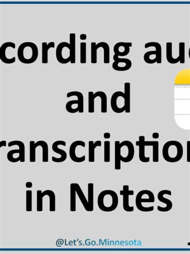 Did you know you can record audio and view transcriptions right in Notes? Tap the paperclip Attachment icon, choose record audio, and press record. When you’re recording, you can view the transcription by tapping the speech bubble icon. To play the audio, tap play on the recording. To view the transcript, tap the recording and the speech bubble icon. Tap the three dots more menu to rename the recording, search the transcript, or copy all or part of the transcript. Use Notes audio and transcripti