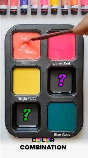 💖💛💙 Luxury in Color — Cerise Pink, Bright Gold & Blue Stone Magic! ✨ #colors #relaxing #art