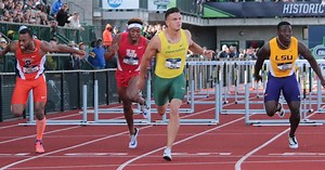 Devon Allen After Olympic Trials Prelim Heat
