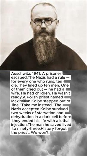 The Priest Who Stepped Forward to Die — So a Father Could Go Home #ww2