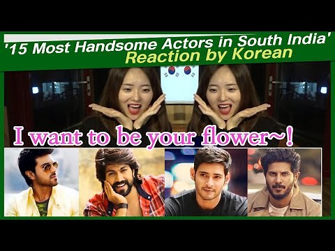 '15 Most Handsome Actors in South India' reaction by korean | Allu Arjun, Prabhas, Rajnikant, Jr.NTR