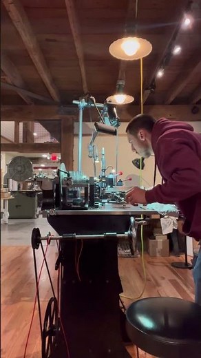 Rose engine lathe cutting a gemstone. #roseengine #gemstone #handmade #custom #quality #love #faith